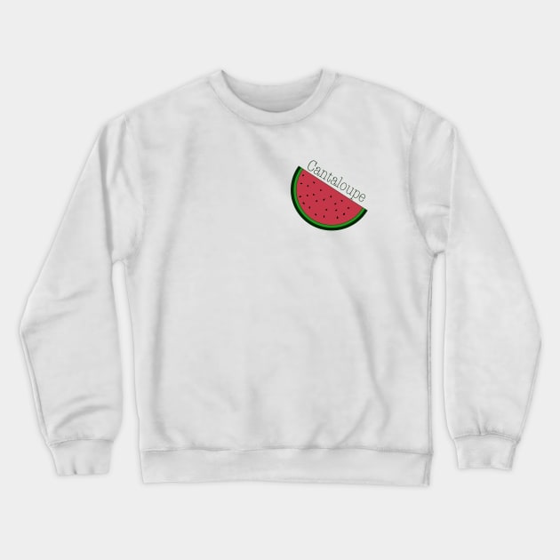 cantaloupe and watermelon Crewneck Sweatshirt by DaChickenTikka